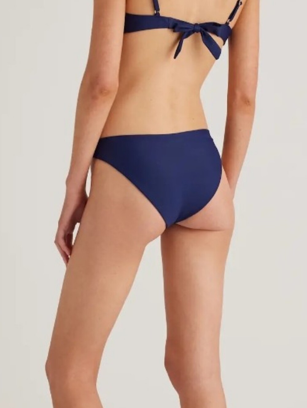 Quince Italian Low-Rise Bikini Swimsuit Bottom New Medium Navy Blue - Picture 6 of 6